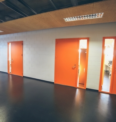 Двери оранжевого цвета Двери оранжевого цвета