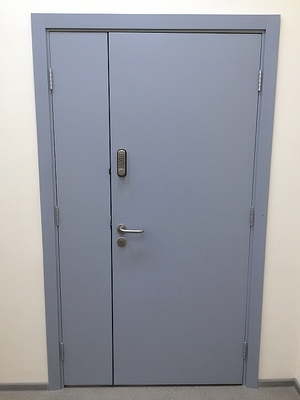 Дверь серого цвета (1,5 створки)