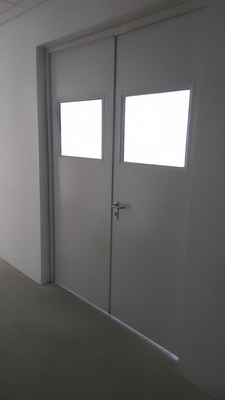 Остекленная двупольная дверь