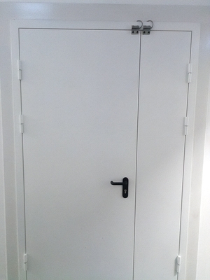 Полуторная белая дверь