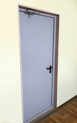 Глухая дверь серого цвета Глухая дверь серого цвета