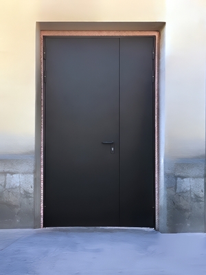 Коричневая глухая дверь EI 60